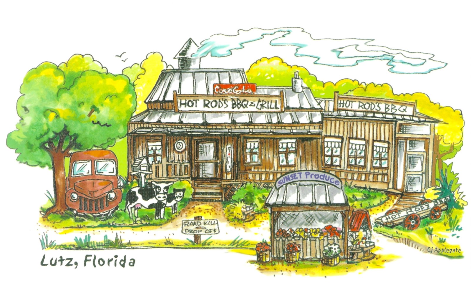 My Favorite Views Florida Lutz, Hot Rod's BBQ and Grill