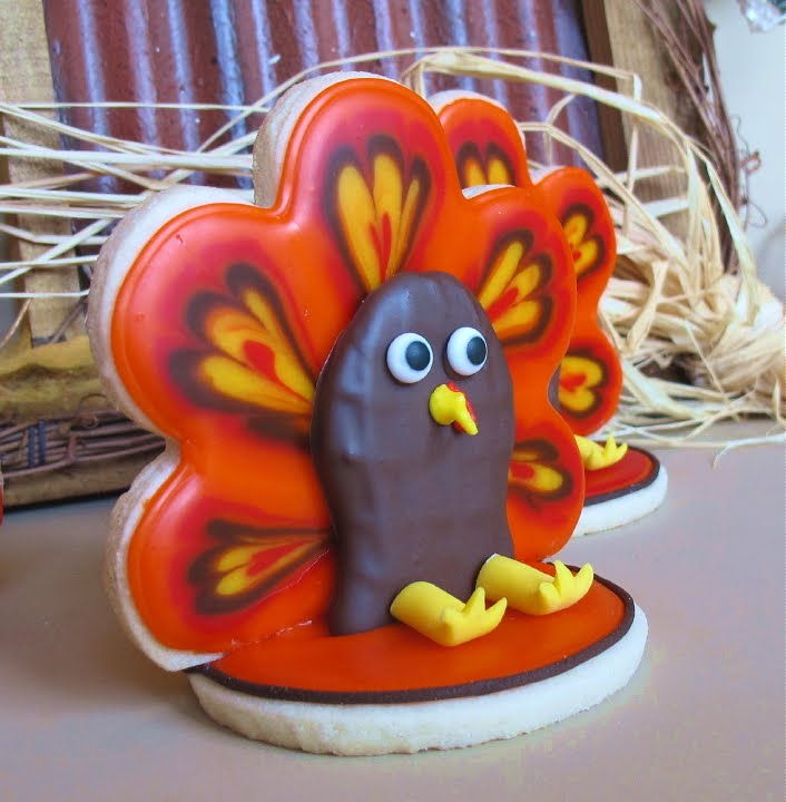 SugarEd Lagniappe: Turkey 3D Cookies