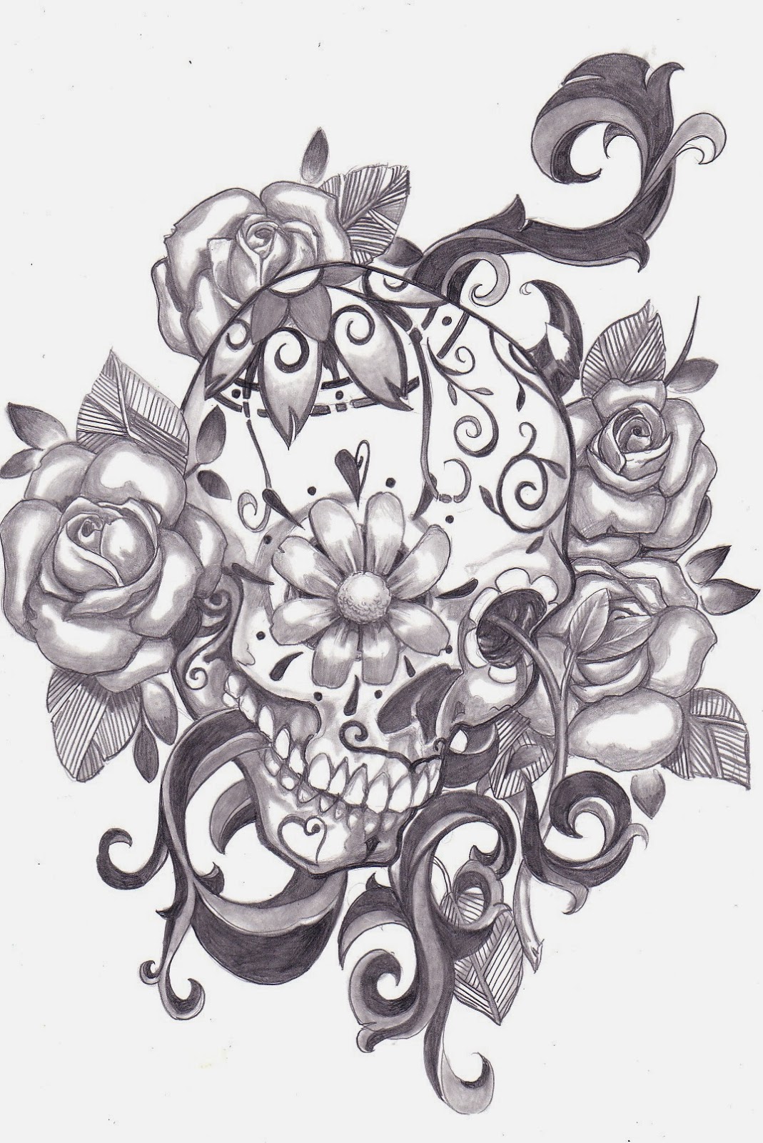 Tattoos Book: +2510 FREE Printable Tattoo Stencils: Skulls
