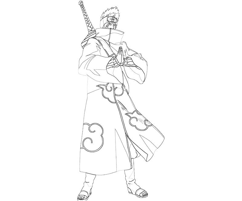 Kisame Pages Coloring Pages
