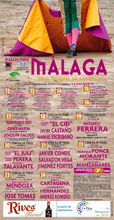 Málaga - Feria 2014 - Cartel Taurino