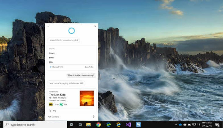 Microsoft starts testing new Cortana beta app with a new fresh look where you can type or speak to it