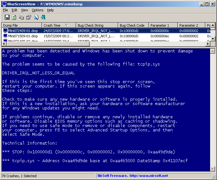 Free Utility To Analyze Blue Screens of Death (BSOD) in Windows ~ Bauer ...