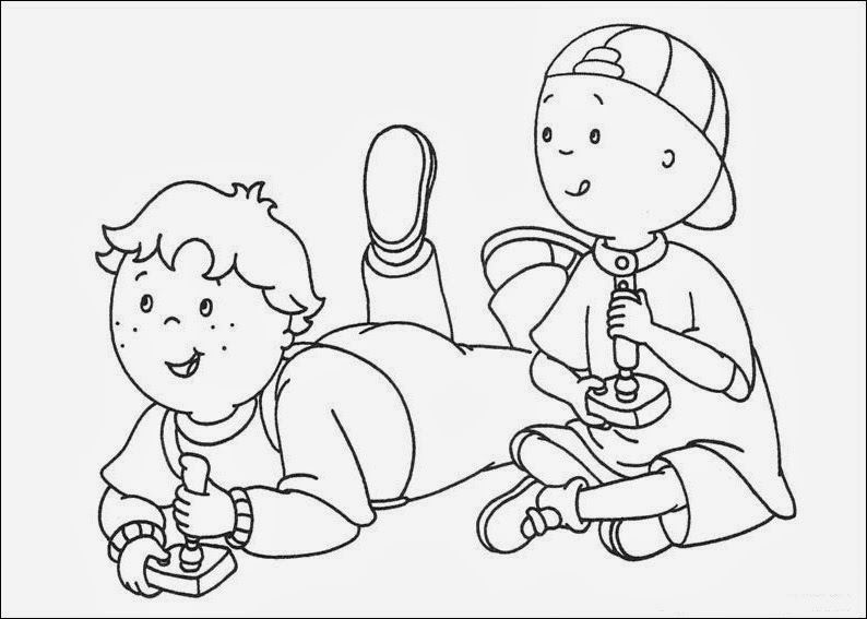 Fun Coloring Pages: Caillou Coloring Pages