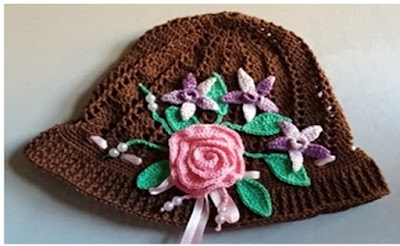 Chapéu de menina flor Chapéu de menina flor