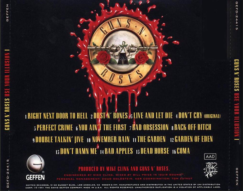 Universo Rock N' Roll Guns N' Roses “Use Your Illusion” (Álbum) Universo Rock N' Roll Guns N' Roses “Use Your Illusion” (Álbum)