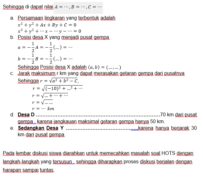 Contoh Soal Hots Lingkaran All Desain