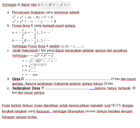 Contoh Soal Hots Geografi