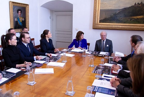 Queen Silvia, Crown Princess Victoria, Prince Daniel and Princess Sofia attended a meeting of Nobel Prizes 2018
