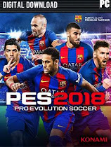 Descargar PRO EVOLUTION SOCCER 2018-CPY para 
    PC Windows en Español es un juego de Deportes desarrollado por Konami Digital Entertainment Co., Ltd.