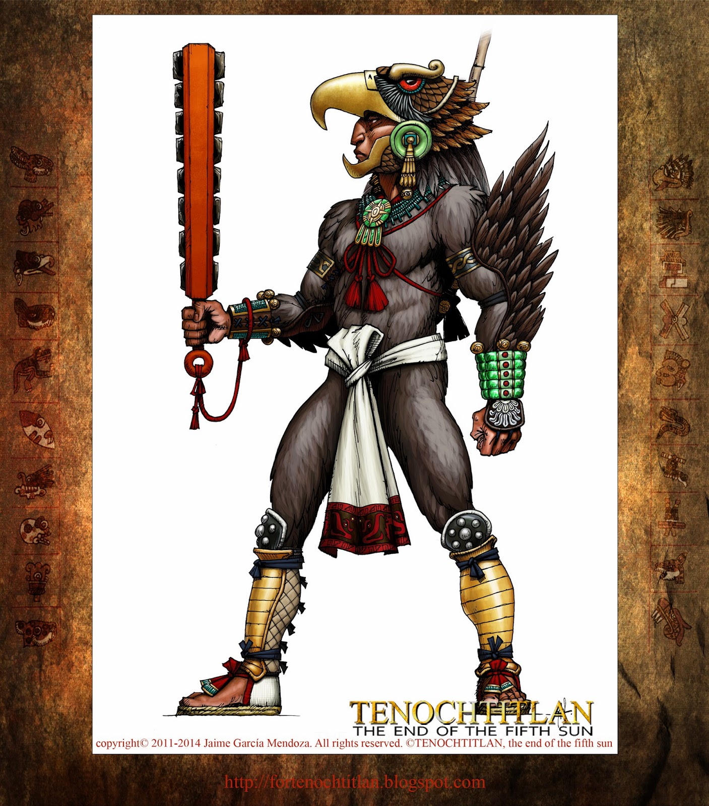 For Tenochtitlan, relation of a graphic novel: The Aztec Eagle Warrior / El  Guerrero Águila Azteca