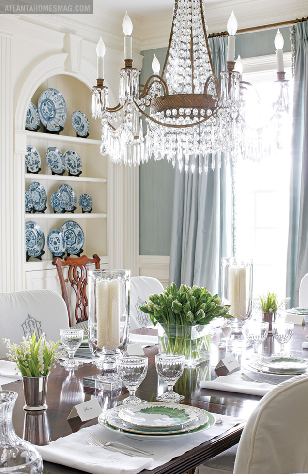 Blue and Green Dining Room ~ Room Design Ideas