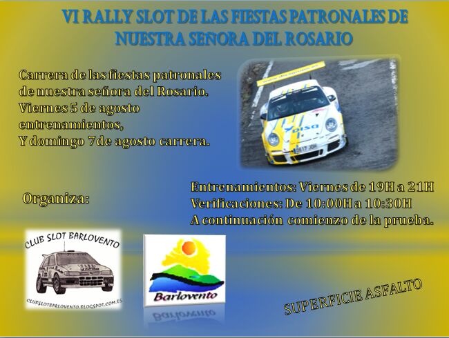 Domingo 7, Rally slot en Barlovento.