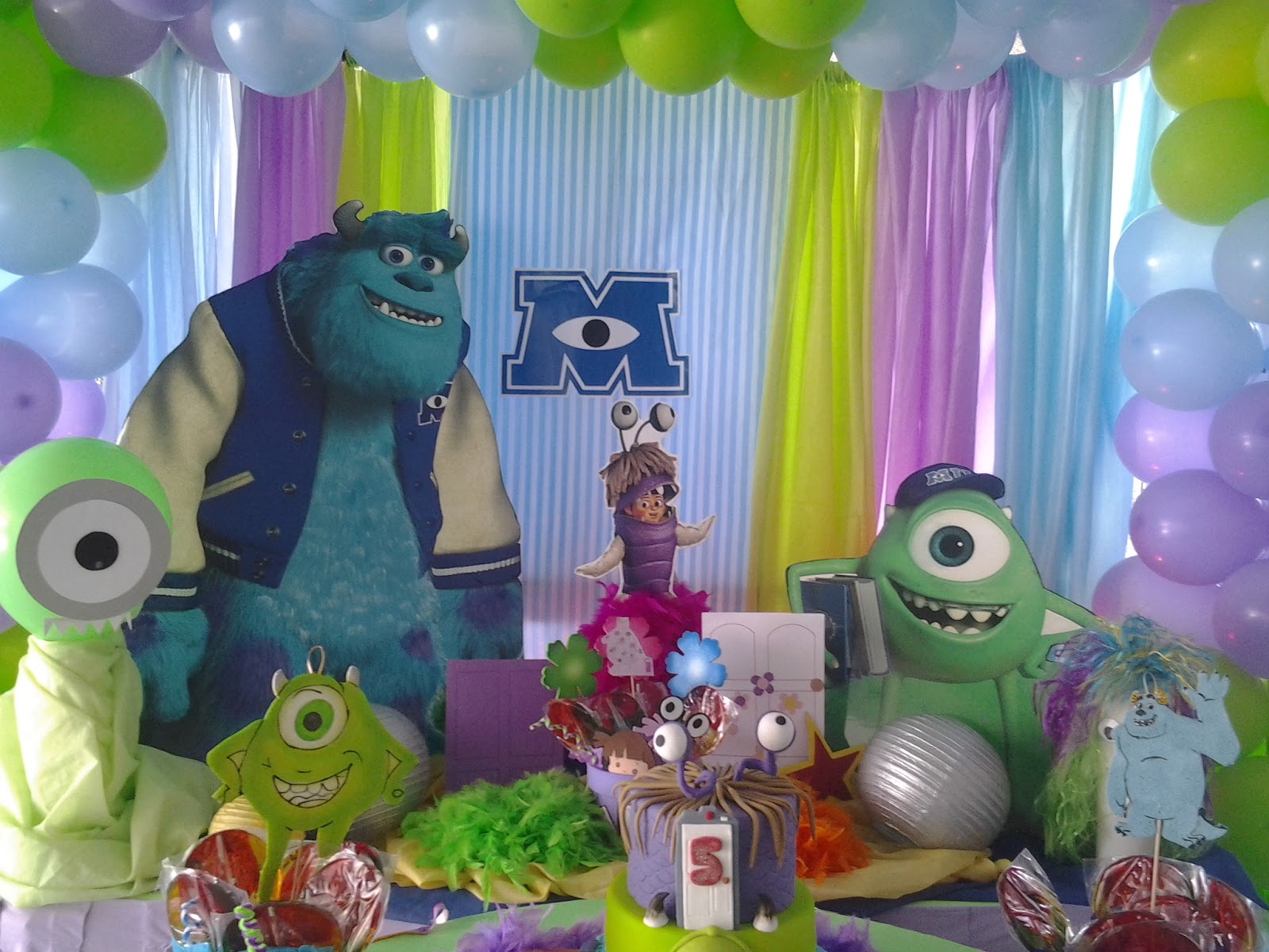 Pkelandia Fiesta Tematica De Monster Inc Cumpleanos De Estefania