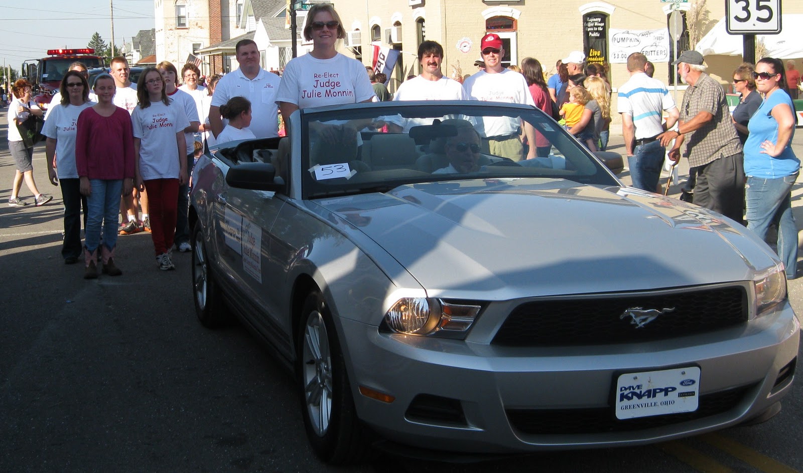 Judge Julie Catches a Ride for the Bradford Pumpkin