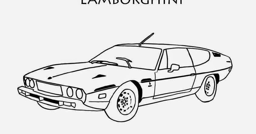 Coloriage Voiture Lamborghini Gratuit  Coloriage Voiture