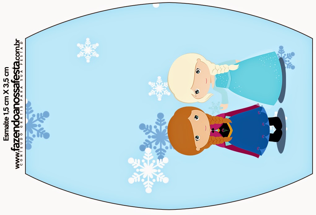 Frozen Niñas en Navidad: Etiquetas Candy Bar para Imprimir Gratis. Uñas.
