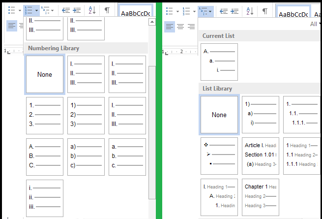 Membuat Nomor Bertingkat Multilevel List
