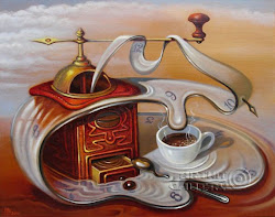 surrealism coffee gennady surreal paintings oil tea constantly immutable canvas ru