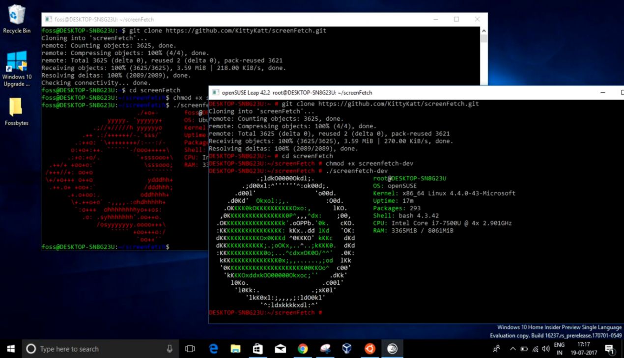 How To Install Ubuntu And openSUSE Leap From Windows Store On How To Install Ubuntu And openSUSE Leap From Windows Store On