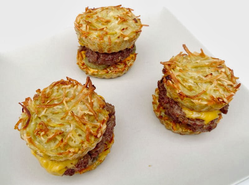Gourmande ou passionnée...: Burger de galettes de pomme de terre