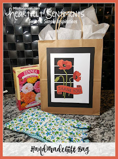 Blog With Friends, multi-blogger projects based on a theme | Handmade Gift Bag DIY by Melissa of My Heartfelt Sentiments | Featured on www.BakingInATornado.com