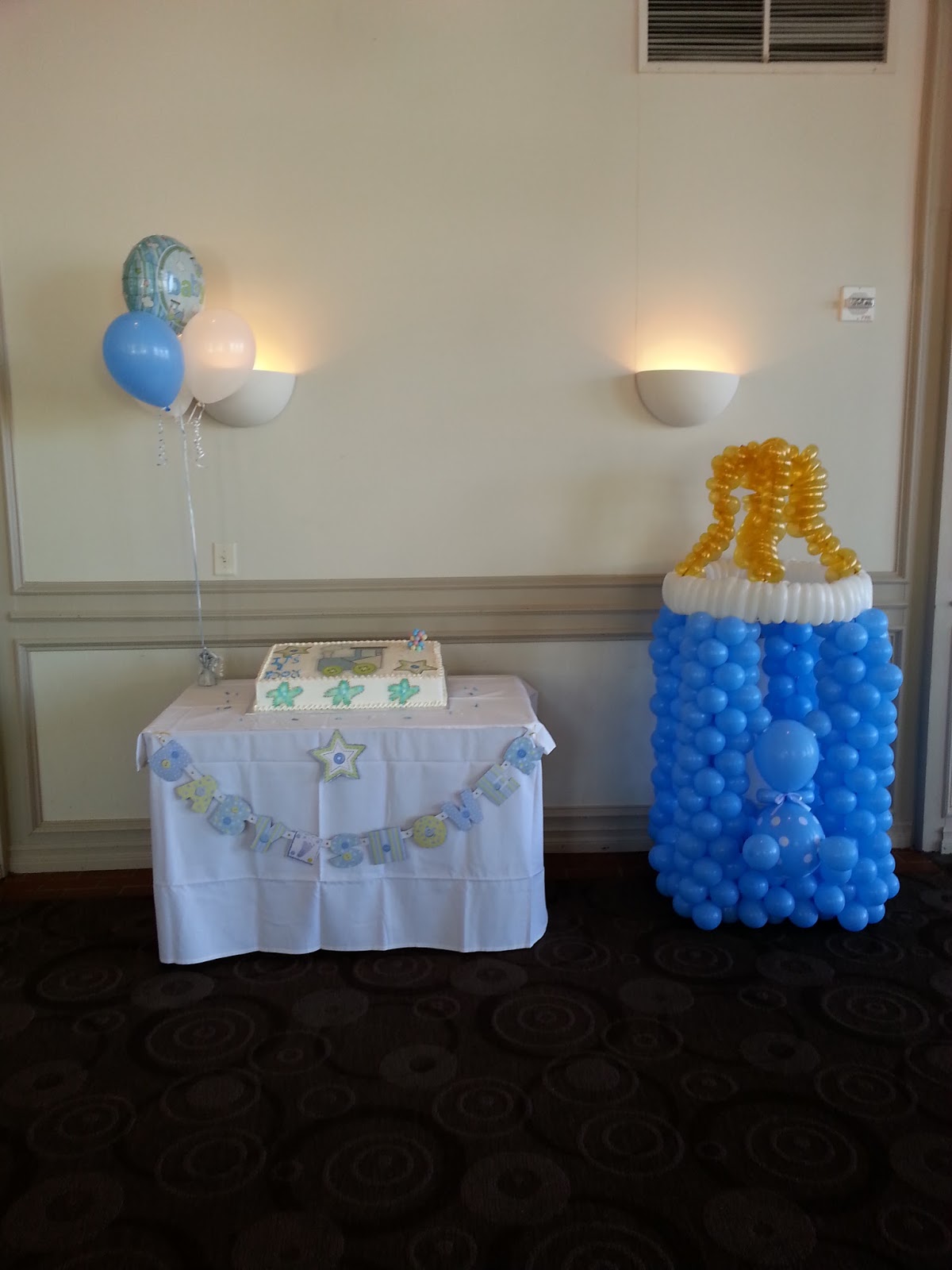 PoP! Balloons A baby shower for a boy