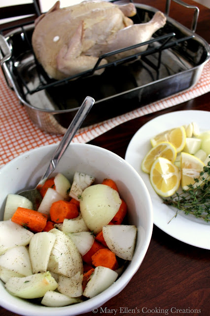 Whole Roast Chicken Dinner - Brined, Stuffed and Rubbed for Ultimate Flavor and Juiciness. Perfect Sunday Dinner.
