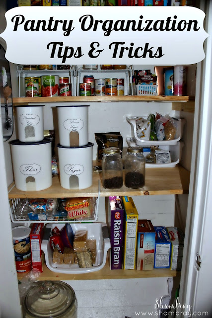 Check out all these pantry organization ideas.  There are lots of tips and tricks (especially for small spaces). 
