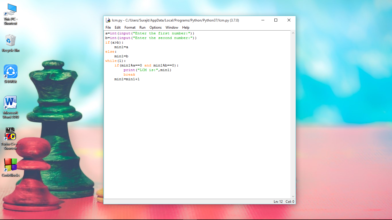 Python Programs Based on Mathematics