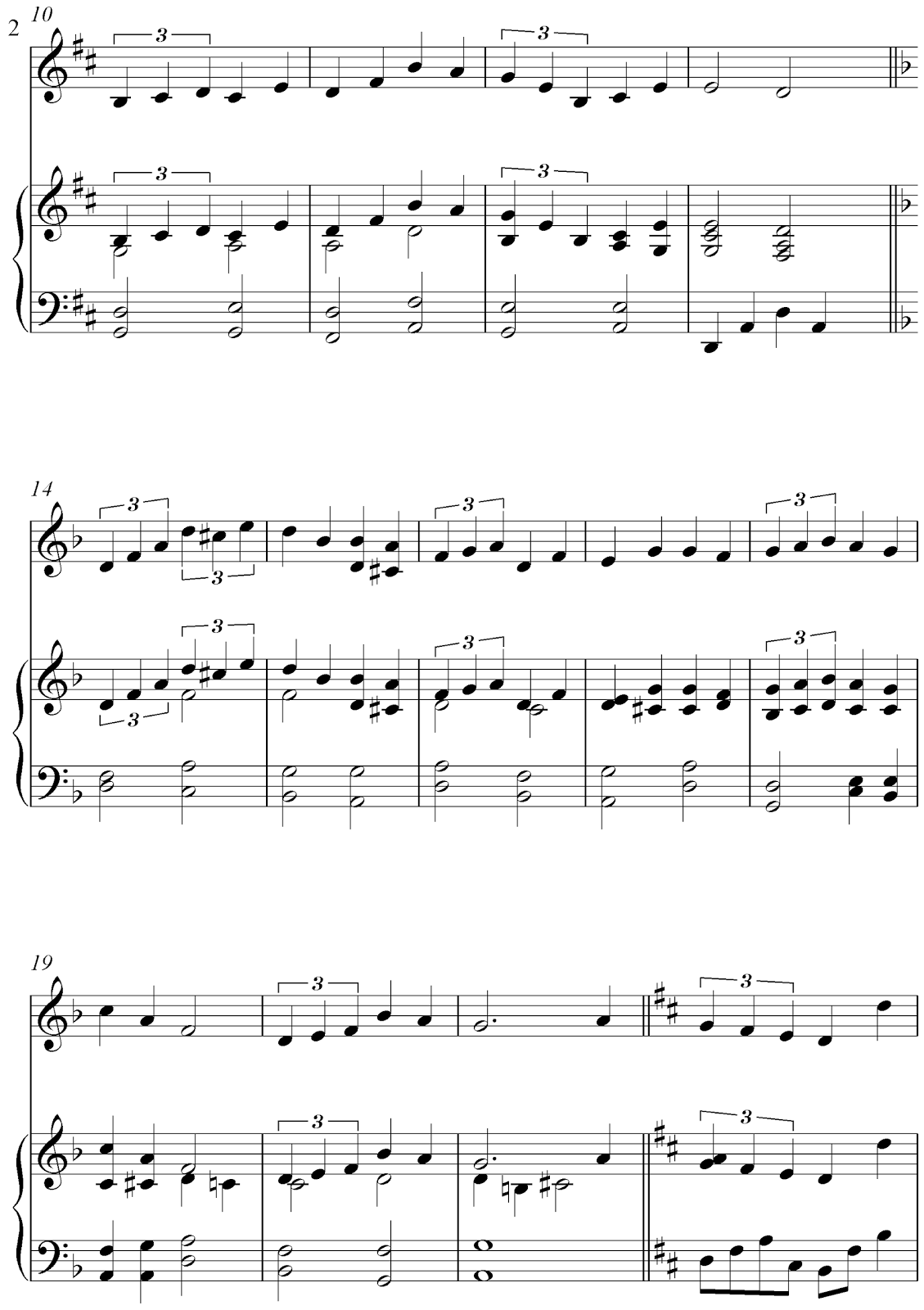 Free flute and piano sheet music, As Memories Fade by Peter Edvinsson