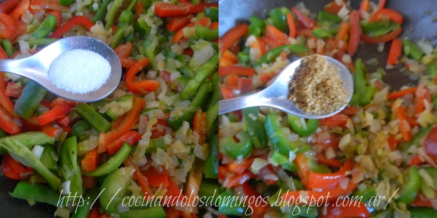 lasaña de carne y vegetales