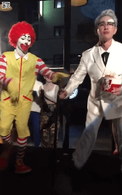 SM 할로윈 파티에서 KFC 할아버지와 맥도날드 싸움 ㅋㅋ | 인스티즈