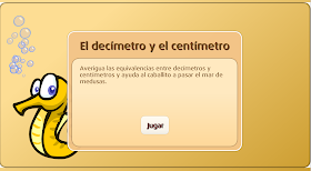 LA MINA. 4º de PRIMARIA: EL DECÍMETRO Y EL CENTÍMETRO
