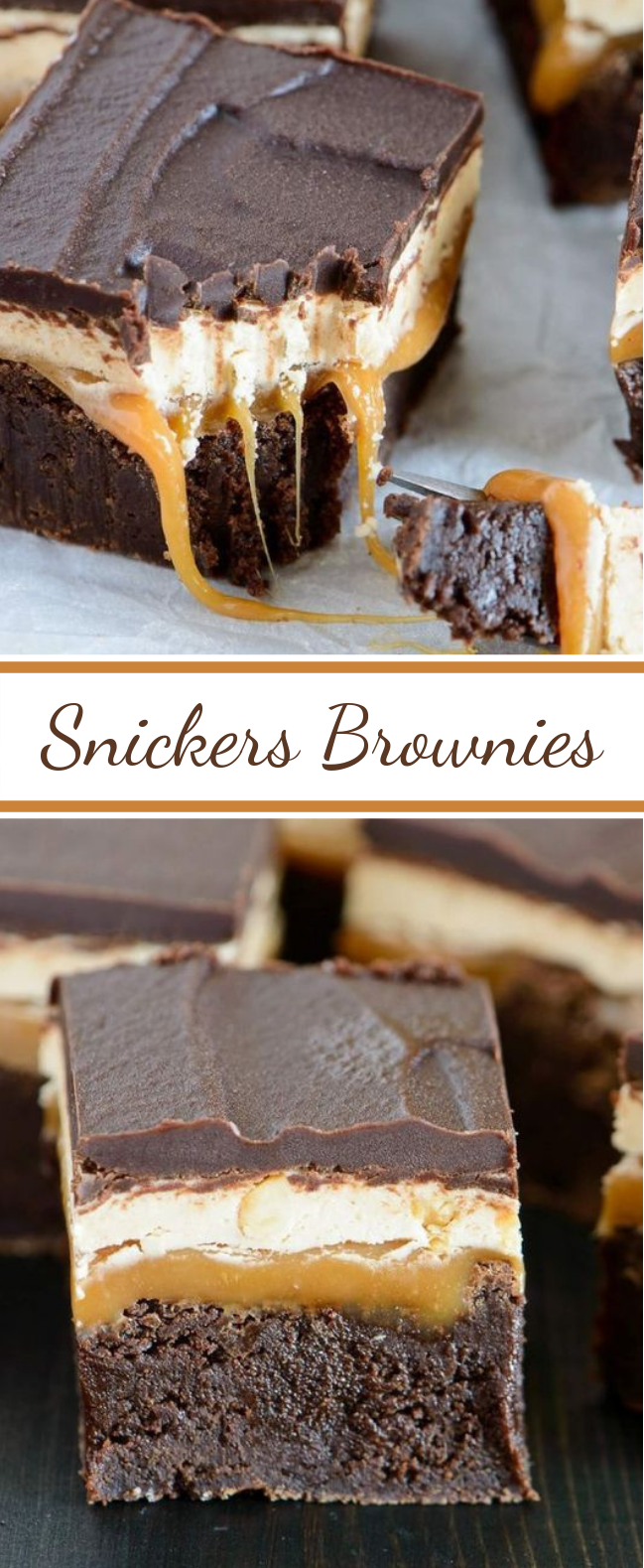 Snickers Brownies #chocolate #dessert