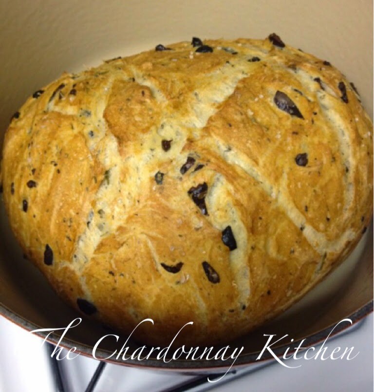 The Chardonnay Kitchen Rosemary Kalamata French Bread