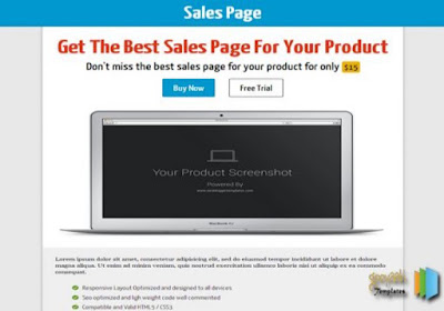 free landingpage template salespage