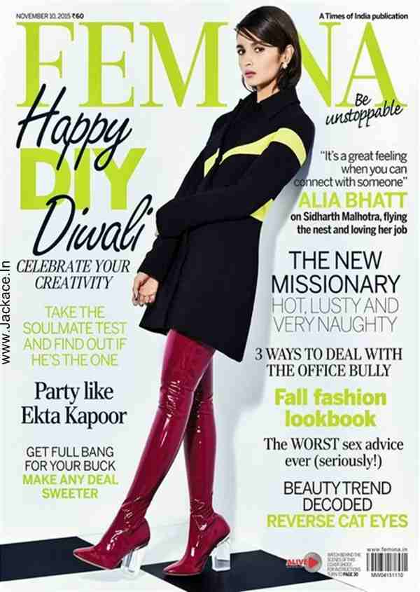 Gorgeous Alia Bhatt On The Cover Of Femina Magazine