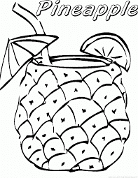 Pineapple coloring page 7
