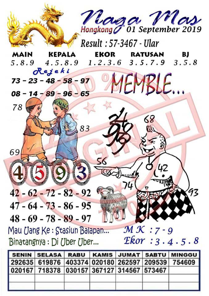 Syair Togel Hongkong Hari Ini 01 September 2019 Syair Togel Hongkong Hari Ini 01 September 2019