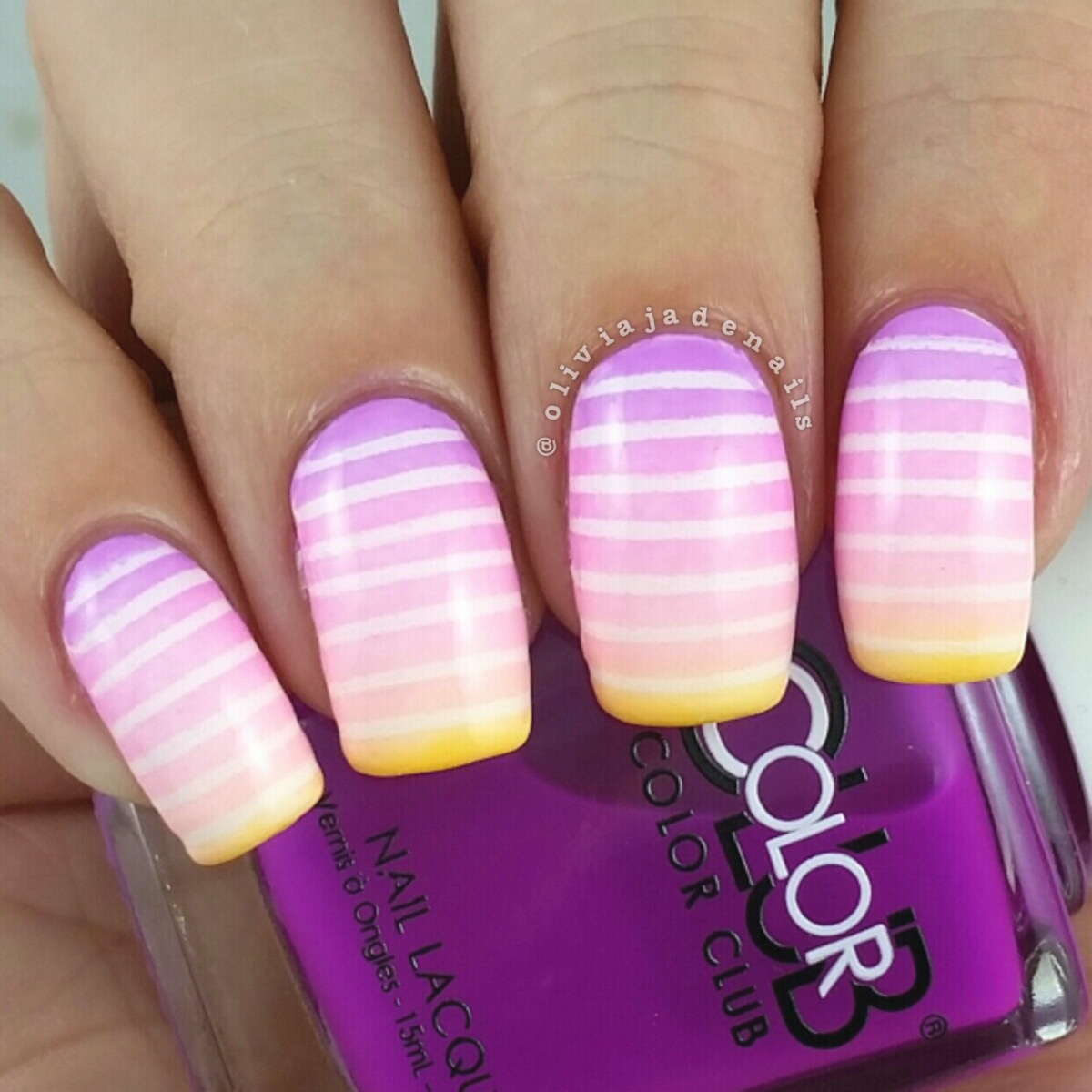 Color Club Pop Wash Collection - Nail Art by Olivia Jade Nails