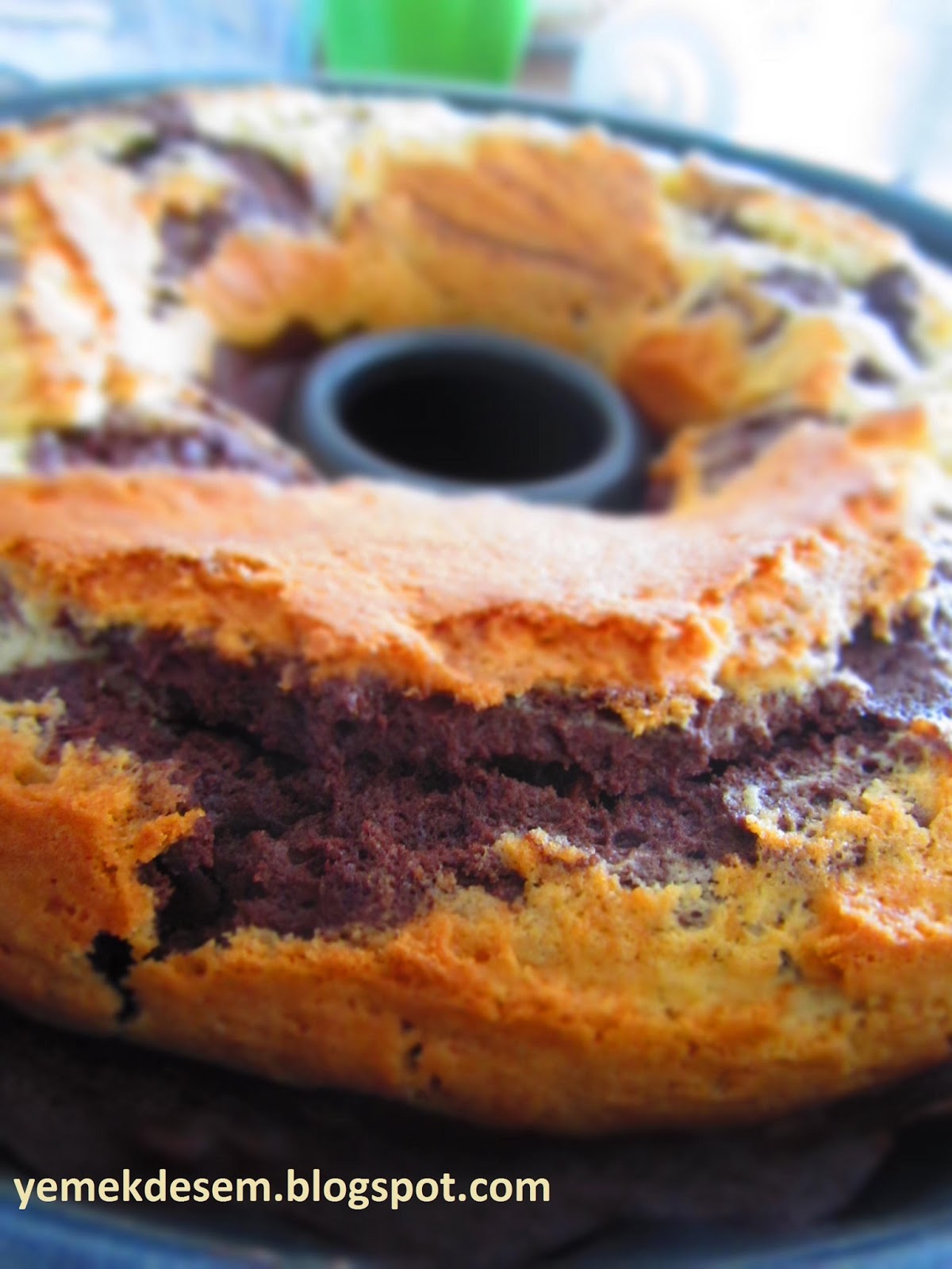 YEMEKDESEM İki renk kek