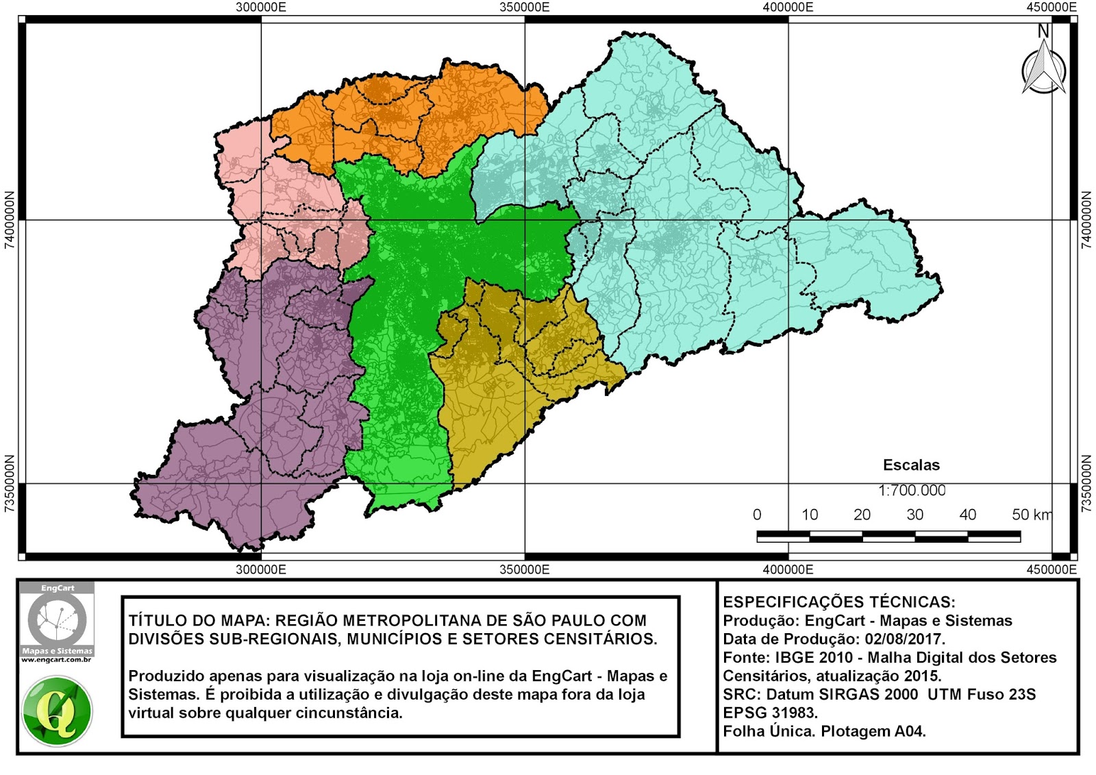 Blog EngCart - Mapas e Sistemas: SHAPEFILES DA REGIÃO METROPOLITANA DE