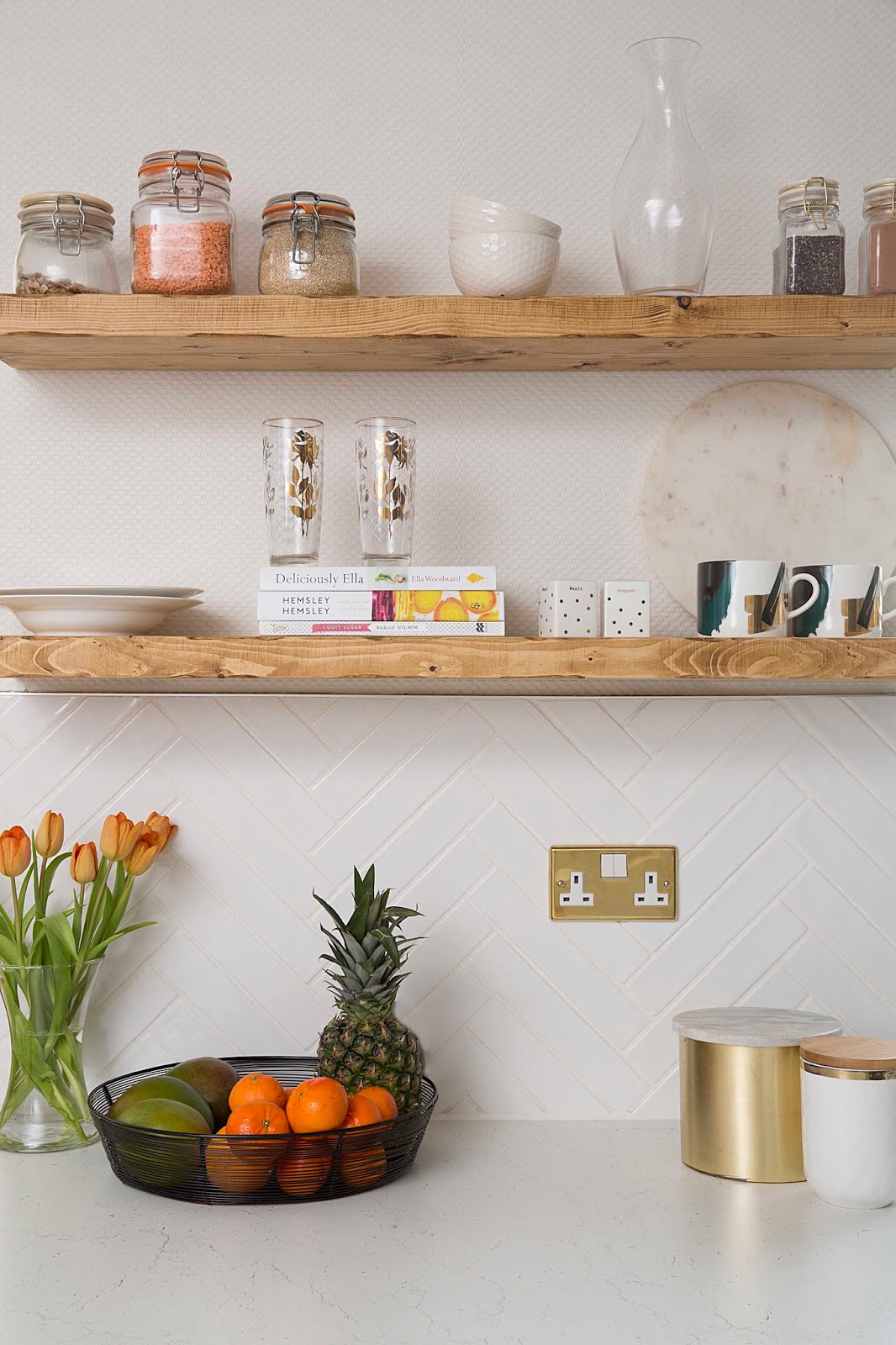 Rustic kitchen shelving Open kitchen shelves