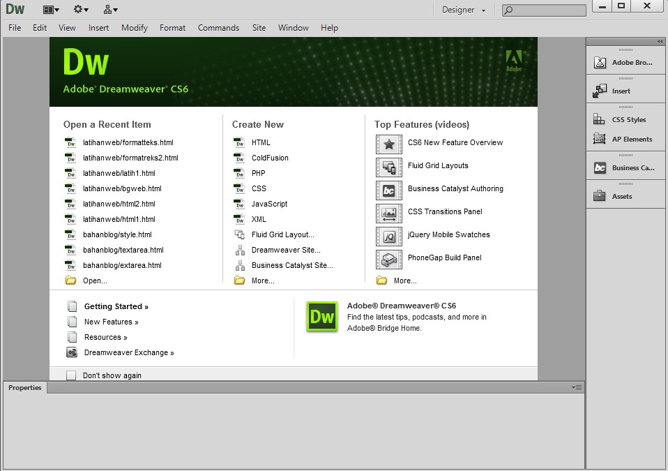 Adobe Dreamweaver CS6 - AndriTeguhWeb Adobe Dreamweaver CS6 - AndriTeguhWeb