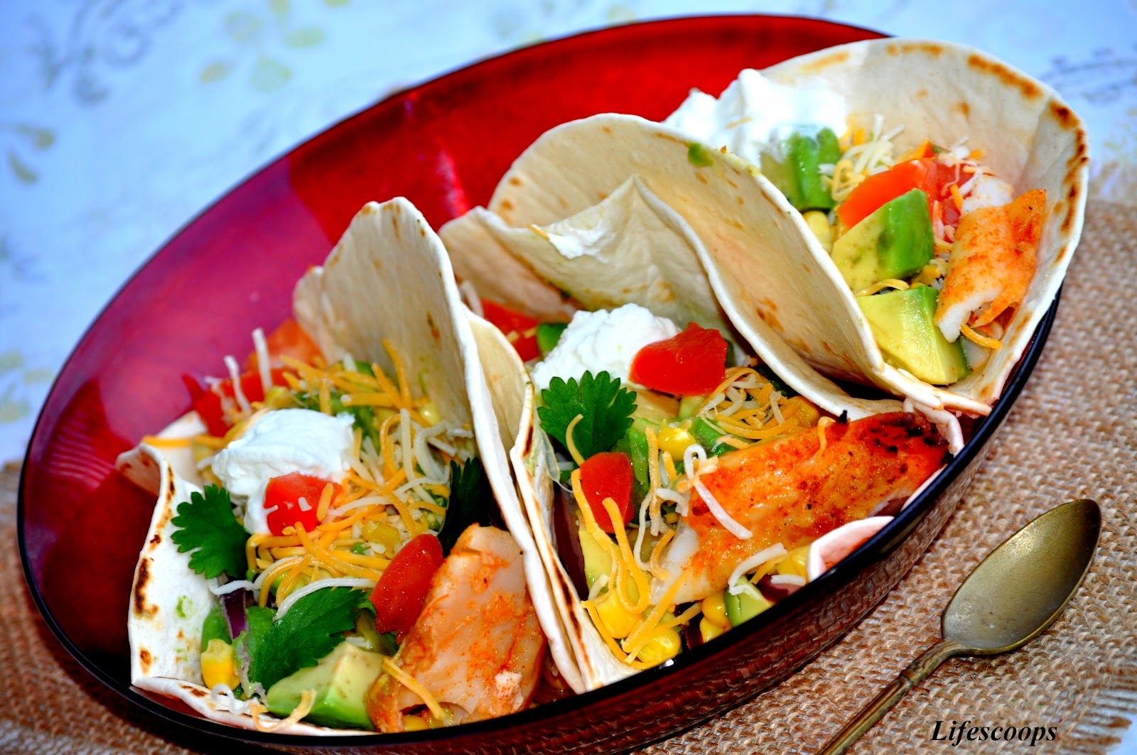 Life Scoops Grilled Fish Tacos with Pico de Gallo