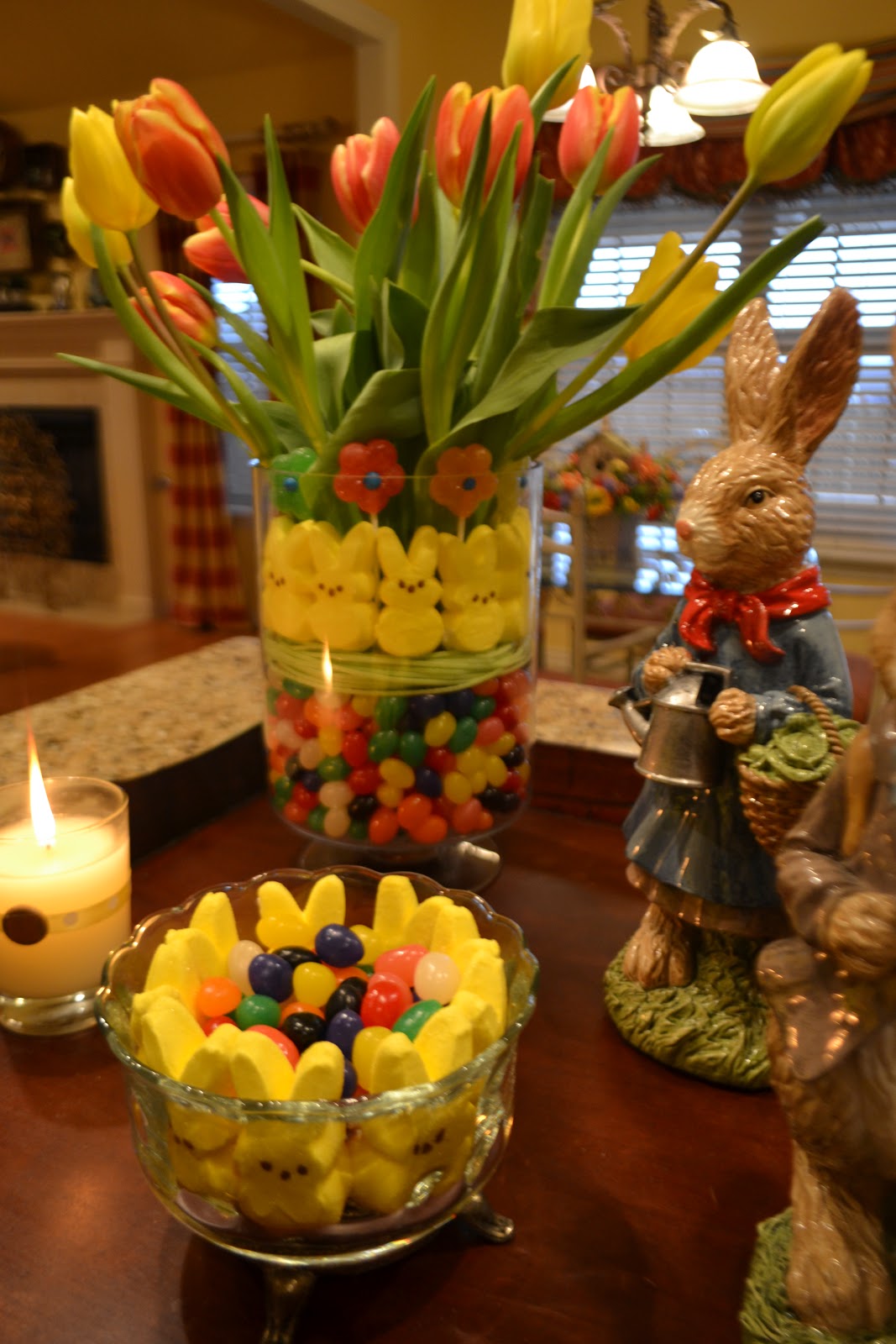 Kristen's Creations Pinterest Inspired Easter Candy And Tulip Arrangement