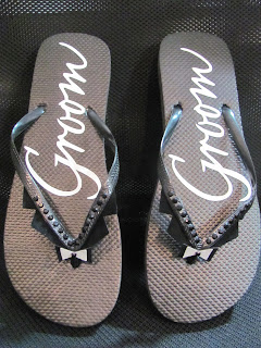 black flip flops for wedding