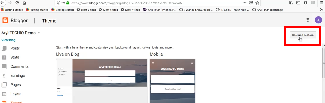 Step 3b: How to Backup Blogger Blog Theme Step 3b: How to Backup Blogger Blog Theme
