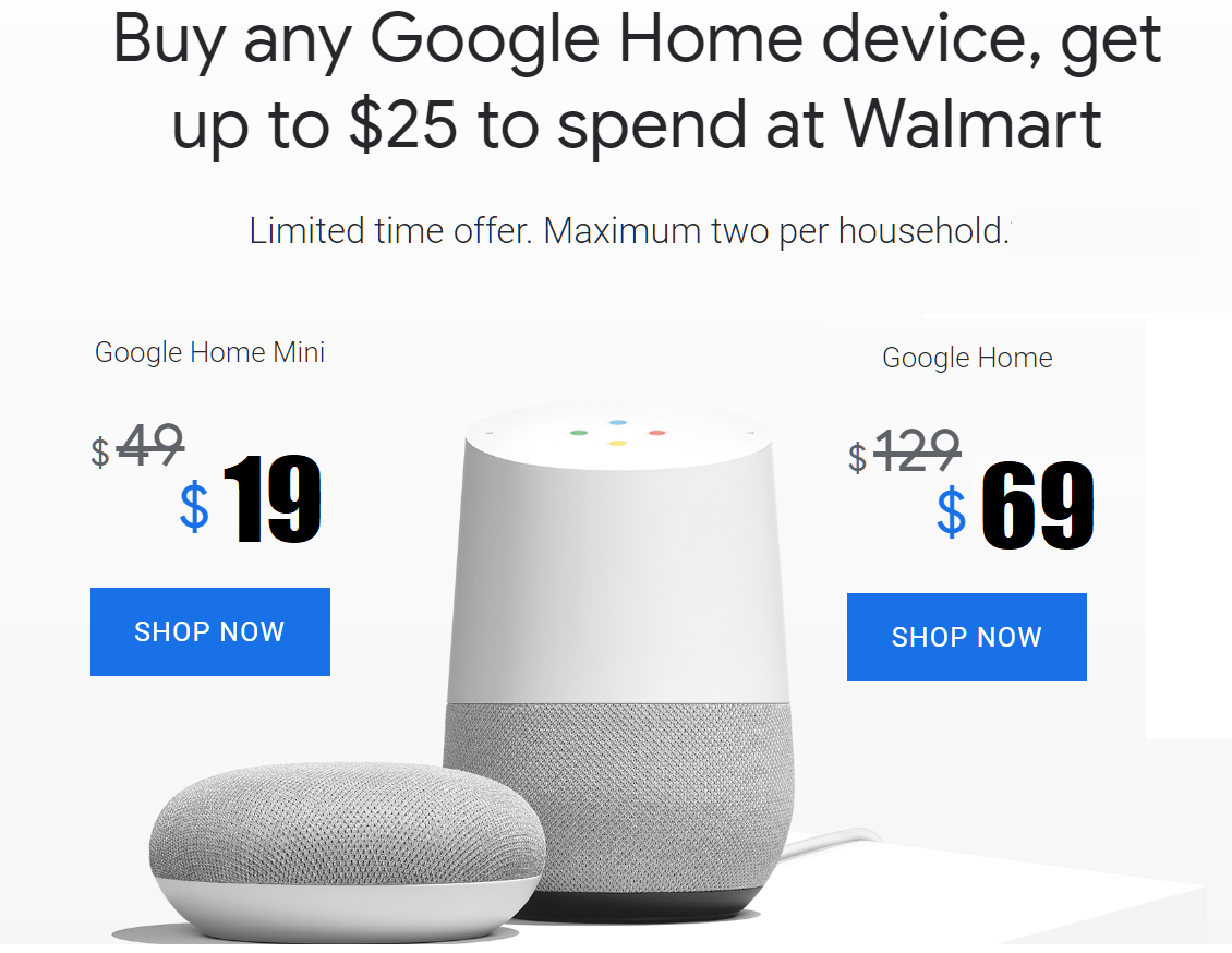 google home mini walmart